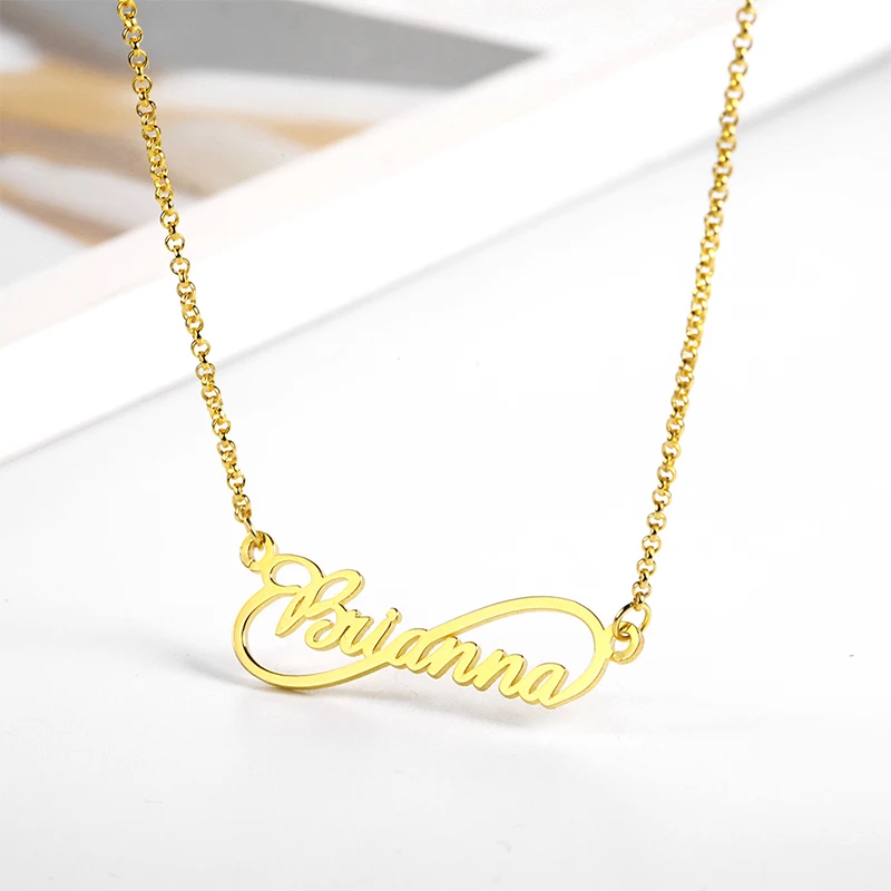 

Nextvance Heart Infinite Customized Name Necklaces High Quality Stainless Steel Personalized Women Friendship Gift BFF