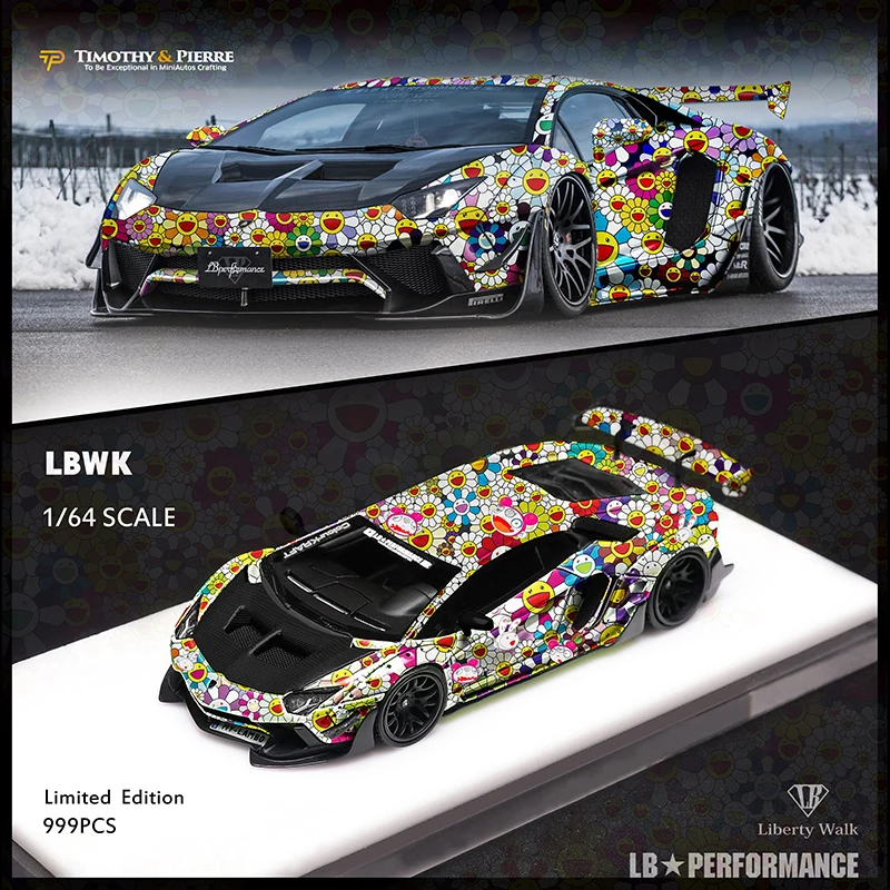

Timothy & Pierre 1/64 Model Car Aventador LP700 2.0 Sunflower Coating Die-cast Vehicle Display Collection Gifts