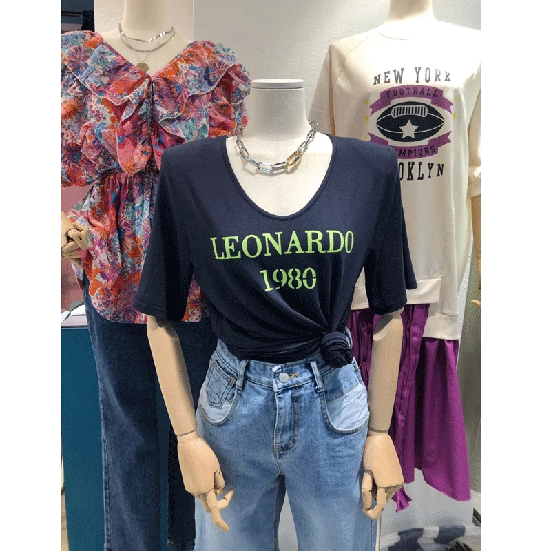 

1980 Loose Cotton T shirt Women Casual Classic Top Dropship
