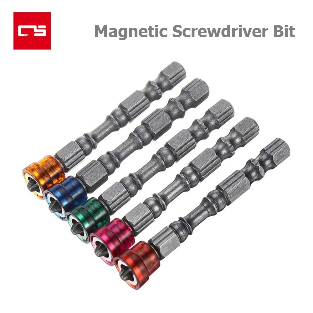 PH2 Screwdriver Bit 65mm S2 Steel Phillips Magnetic Drill Screwdriver 1/4'' Single Head Hand Tool Screw Driver Bit Kit Ring