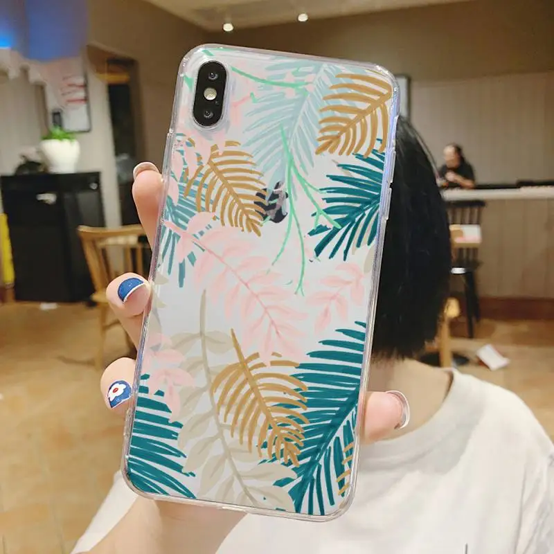 

Flower beautiful retro art pattern Phone Case Transparent soft For iphone 5 5s 5c se 6 6s 7 8 11 12 plus mini x xs xr pro max