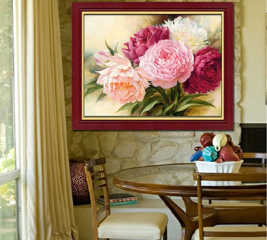 Алмазная вышивка CAMMITEVER цветок 5D алмазная Вышивка крестиком наборы алмазов из