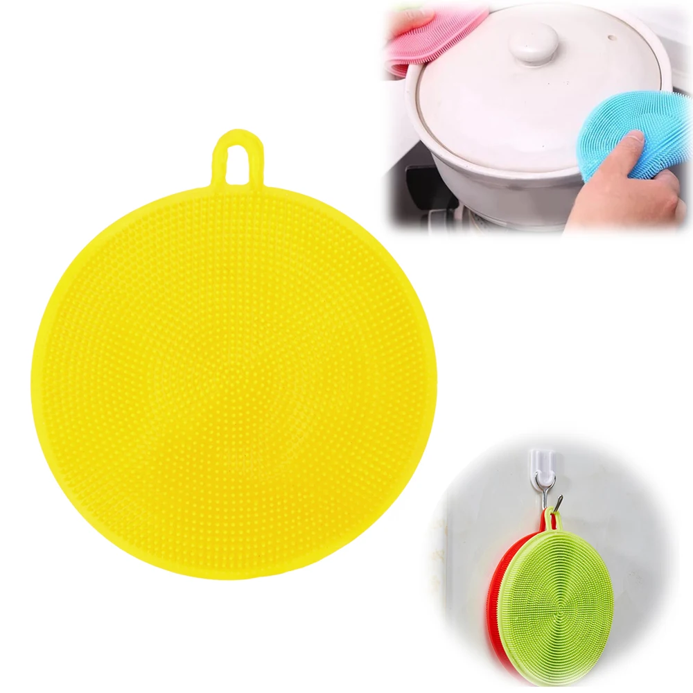 Лидер продаж многофункциональная Чистящая Щетка щетки для мытья кастрюль силиконовая щетка посуды