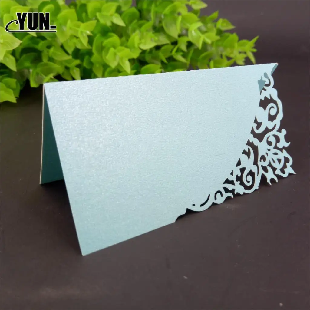 10 шт. перламутровое кружево имя карты свадебное украшение стола сообщение