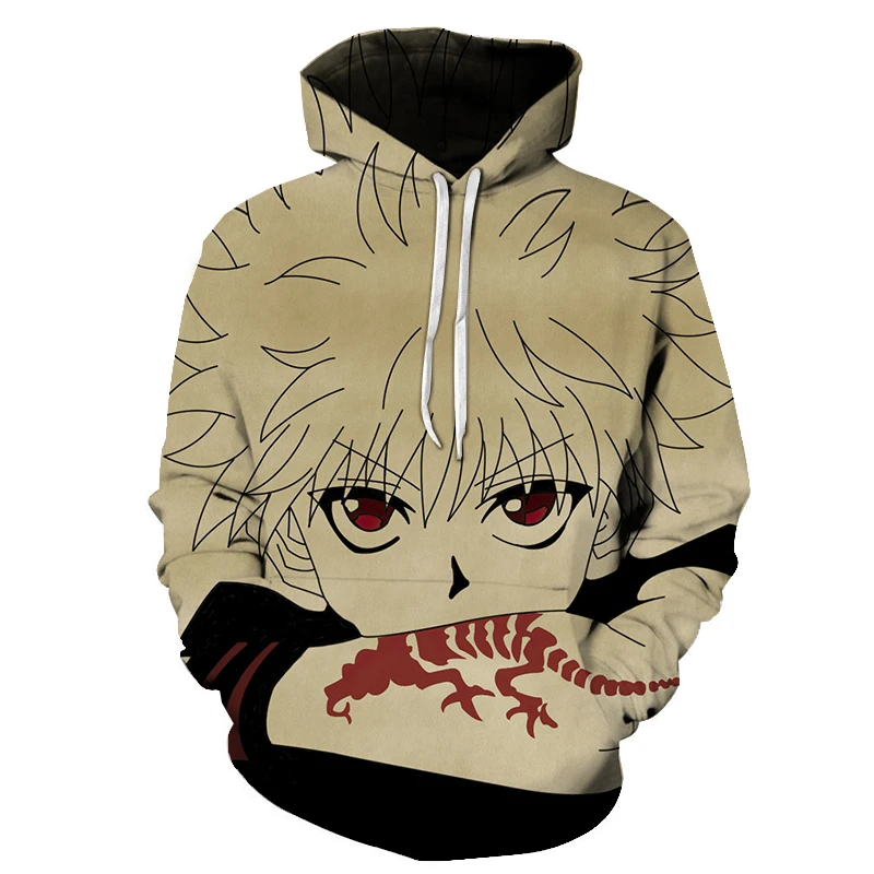 

Толстовка с капюшоном Hunter X Hunter для мужчин и женщин, свитшот с 3D принтом, Уличная Повседневная кофта, Свитшот в стиле аниме 90-х, симпатичная, о...