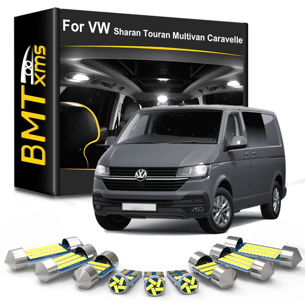 

BMTxms LED Interior Lights For Volkswagen VW Caddy Sharan Touran Multivan Caravelle Transporter T4 T5 T6 Canbus Car Accessories