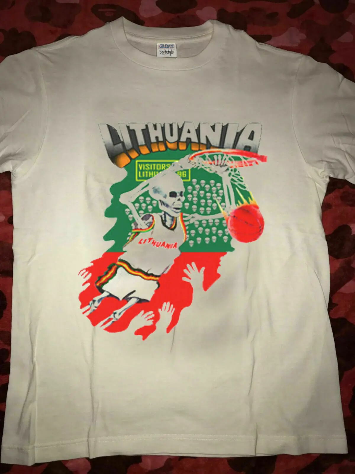 Футболка Grateful Dead, футболка 1992, литовский баскетбол, винтажный S-3XL, новинка