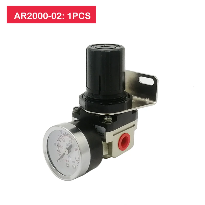 AR2000-02 регулирующий клапан, G1/4 ''пневматический мини Регулятор давления воздуха регулятор давления - Цвет: AR2000-02