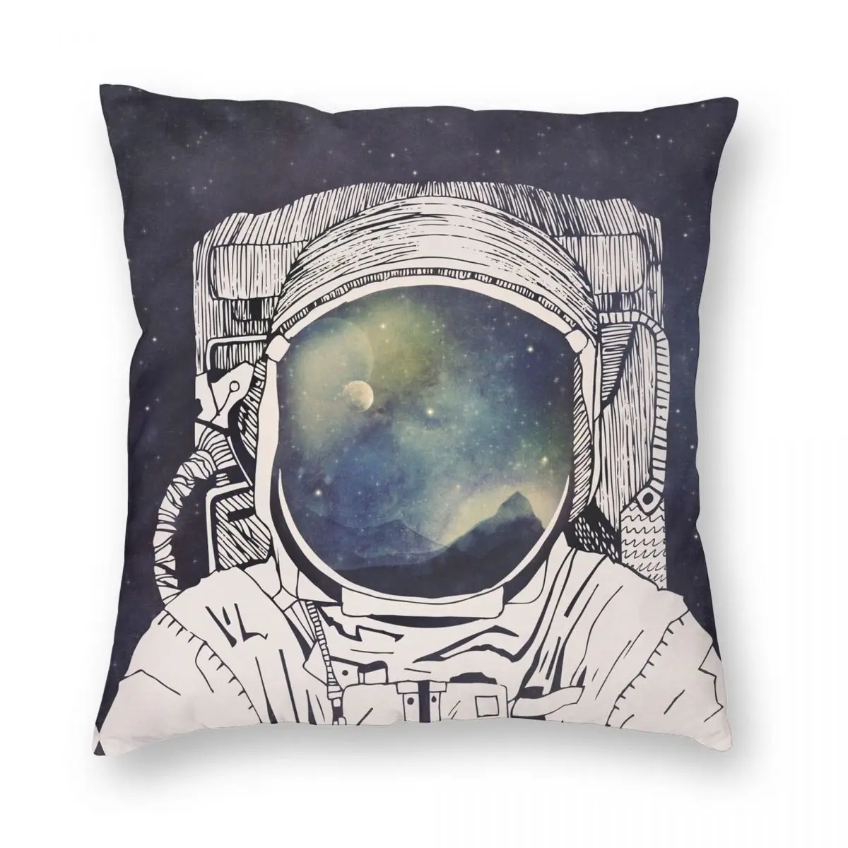 

Dreaming Of Space Square Pillowcase Polyester Linen Velvet Printed Zip Decorative Throw Pillow Case Bed Cushion Cover 45x45