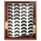 LTWEGO 51020 пар ресниц толстые пушистые 3D норковые ресницы натуральные длинные ресницы ручной работы Накладные ресницы макияж 3D норковые ресницы