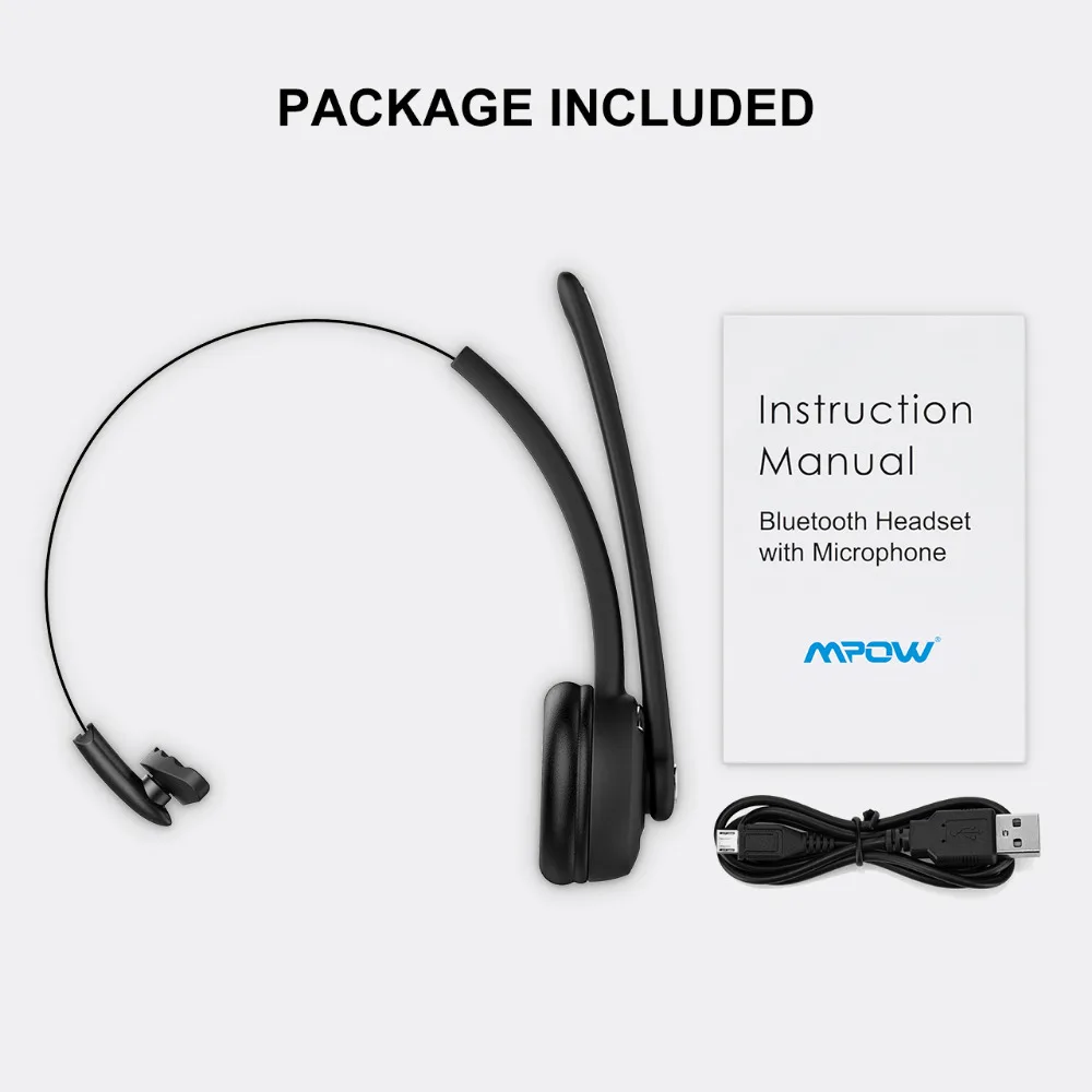 Mpow Pro беспроводные Bluetooth наушники кристально чистые наушники с микрофоном для водителя/колл-центра/онлайн обучения школы