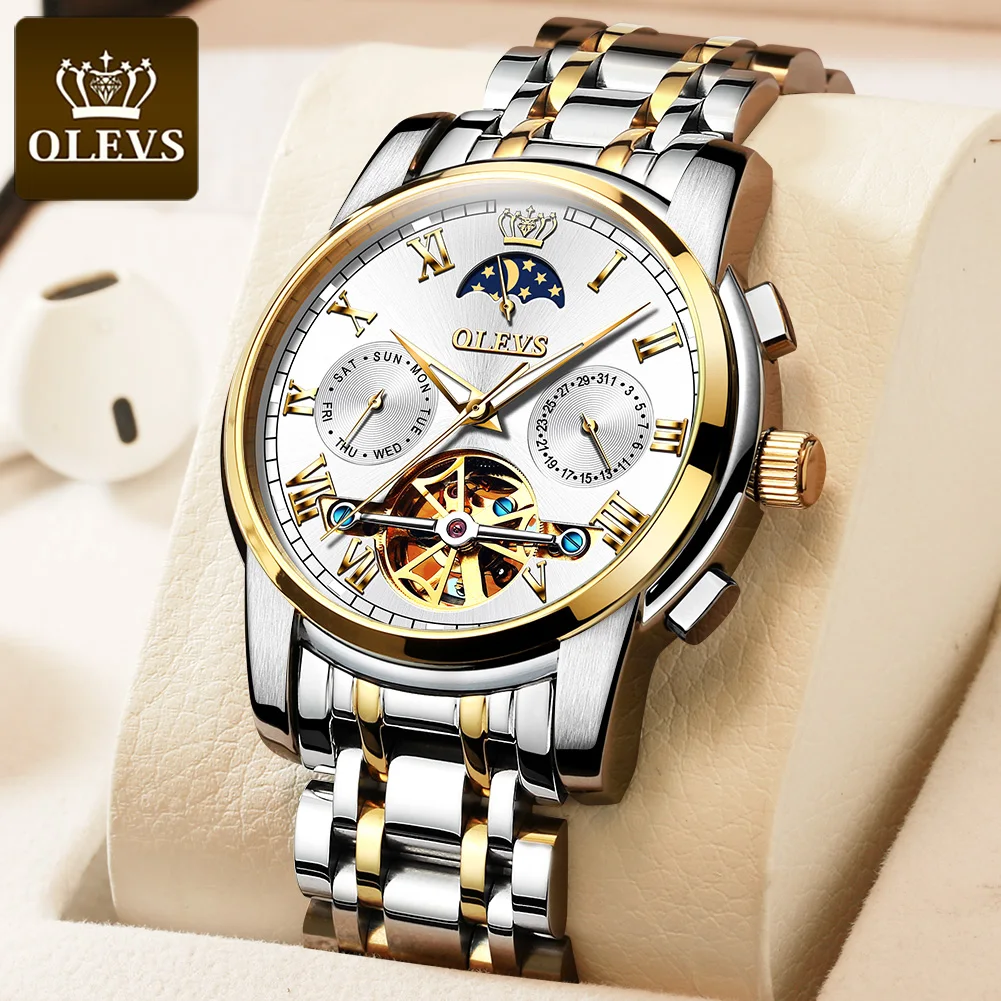 

2021 Top Brand High Quality Hollow Automatic Mechanical Watch Luminous Waterproof Men's Watch trending