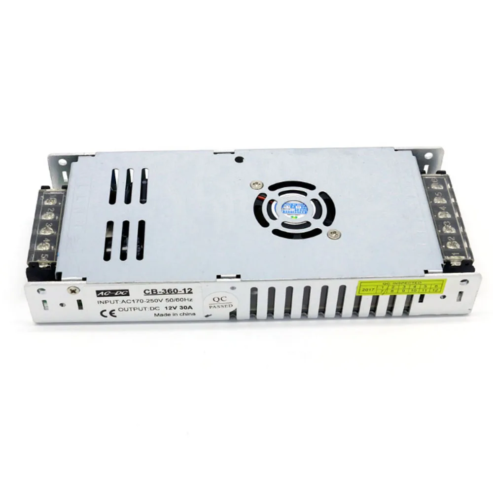 DC12V 30A AC170 250V трансформаторы светодиодный адаптер питания для светодиодных лент
