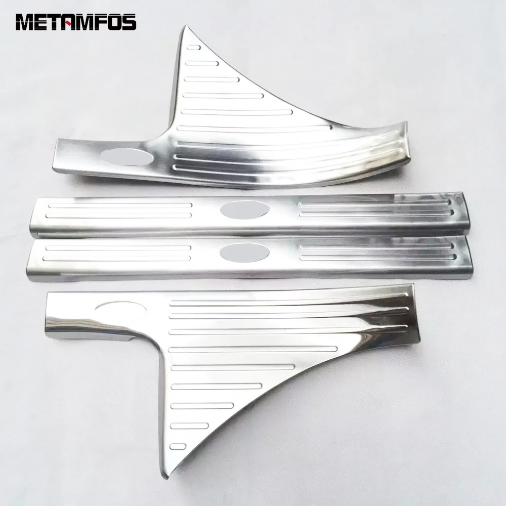 

Аксессуары для Honda Civic Sedan 2016, 2017, 2018, 2019, лента для порога из нержавеющей стали, накладка, наклейка, Стайлинг автомобиля