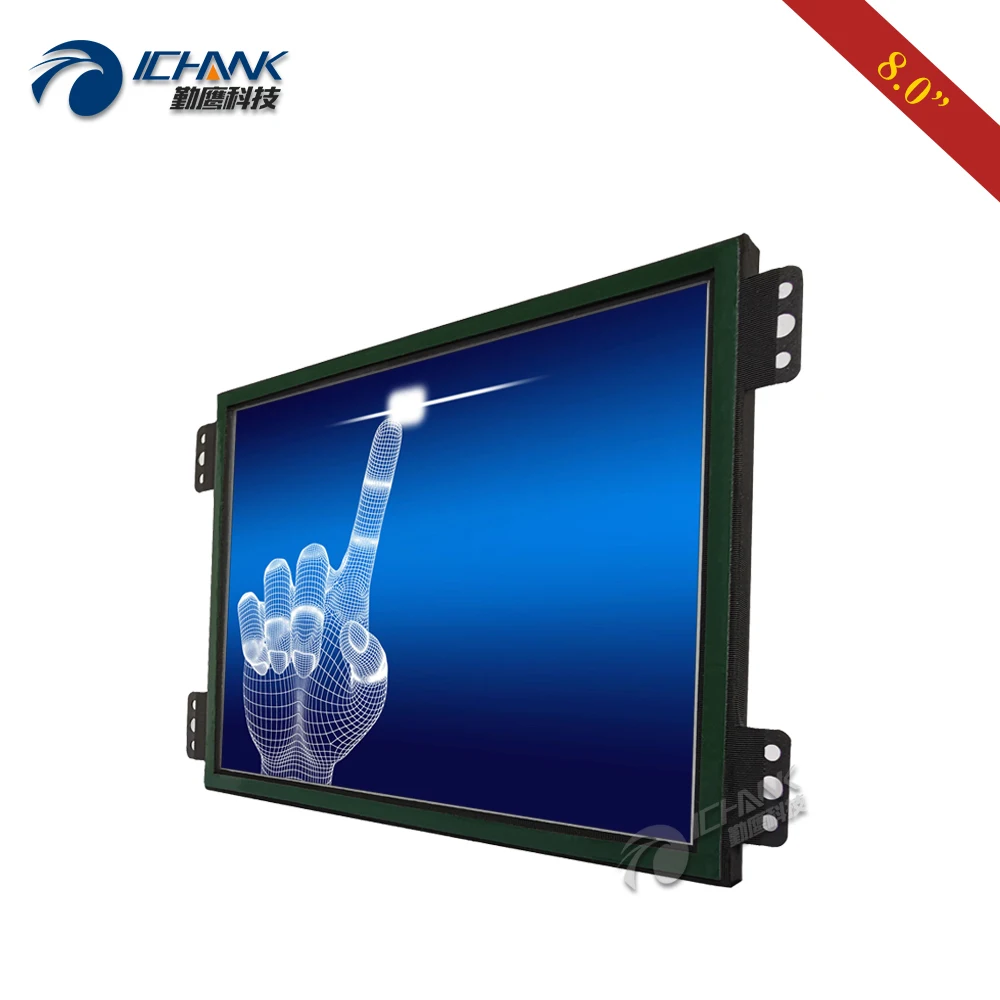 ZK080TC-LR2/8 дюймов 1024x768 HD VGA HDMI металлическая открытая Встроенная рамка промышленное медицинское оборудование сенсорный монитор ЖК-экран