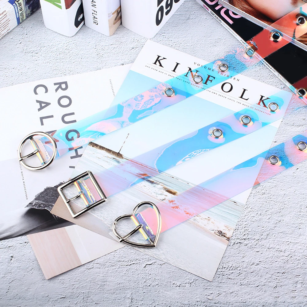 Модный Джокер пластиковая прозрачная пористая Пряжка из полимера Женская