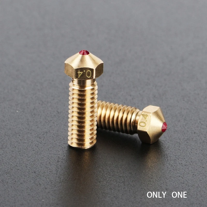 

V6 Ruby Nozzle 0.4mm Nozzles High Temperature Compatible PETG ABS PET PEEK NYLON for E3D