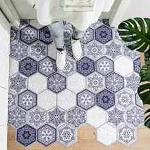 Home Doormat PVC Non-slip Kitchen Mat Bath Mat Dust-proof Hallway Doormat Carpet Indoor Floor Mats Carpet Entrance Cuttable Mat