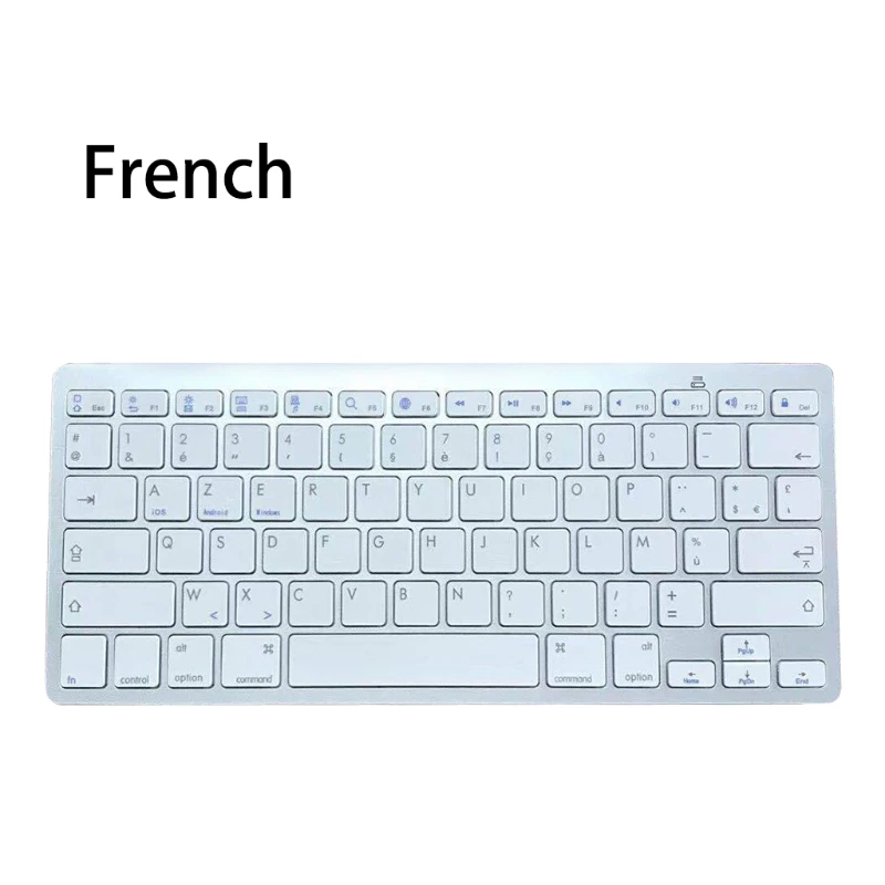 Русский/испанский/Корейский/Английский Bluetooth Беспроводной клавиатуры для