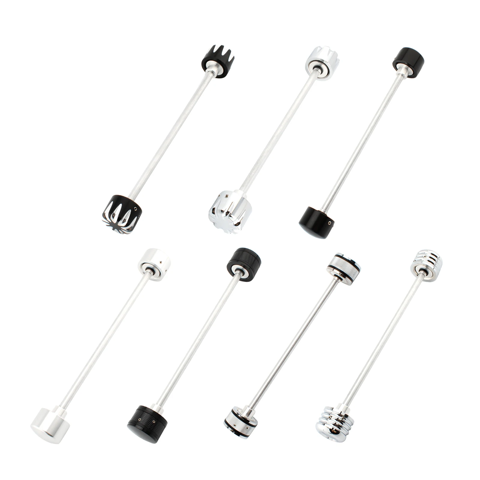 

Metal Front Wheel Axle Cover Caps Set fits for Harley 18-21,Easy to Install