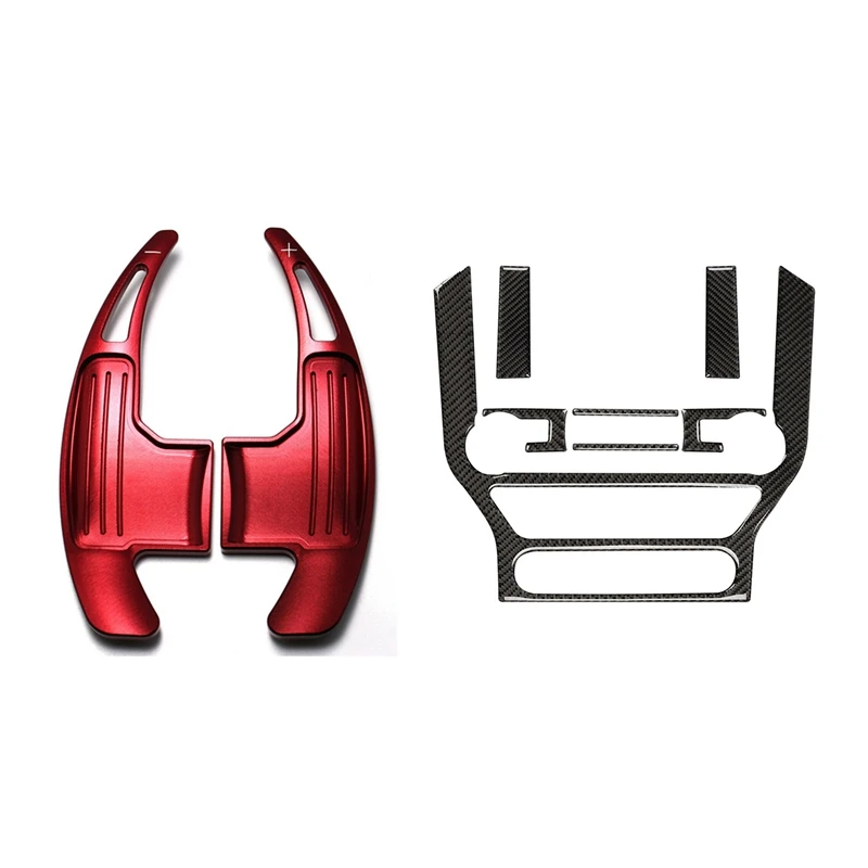 

Steering Wheel Paddle Shifter Direct for 2015-2019 Ford Mustang & Stickers Decals Central Control Panel Cover