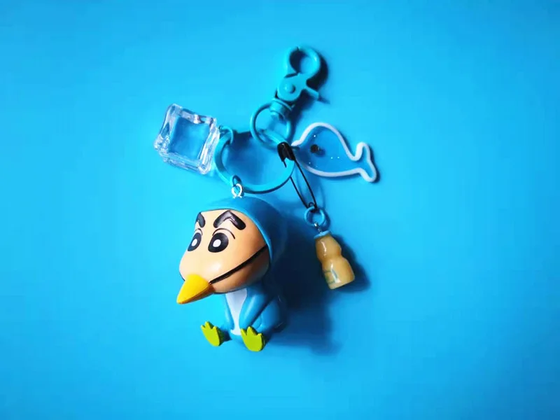 

Cute Japanese Anime Crayon Shin-chan Shinnosuke Nohara Doll Keychains for Bag Charms Car Key Chain Gift Women Girl Key Ring