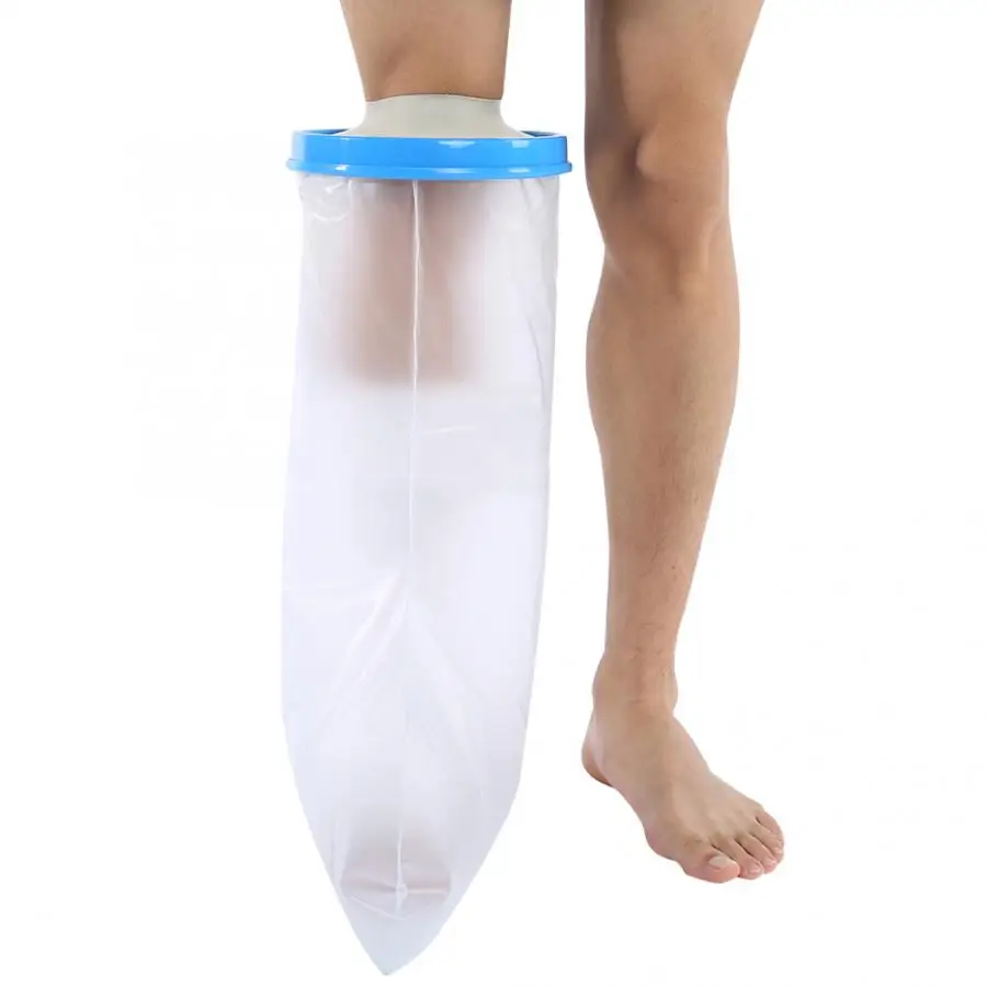 Водонепроницаемый Литой бандаж протектор рана перелом икры Крышка для душа