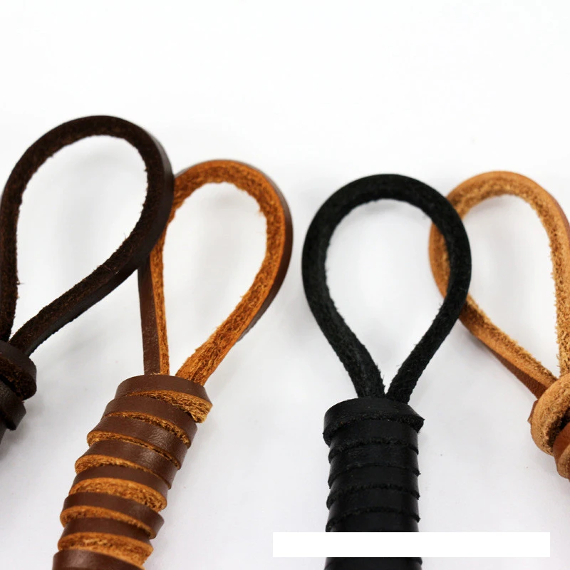 80cm-180cm Genuine Leather shoelaces 1 Pair Of Rawhide Leather Shoelaces Shoestrings Boot Shoe Laces wholesale drop shipping
