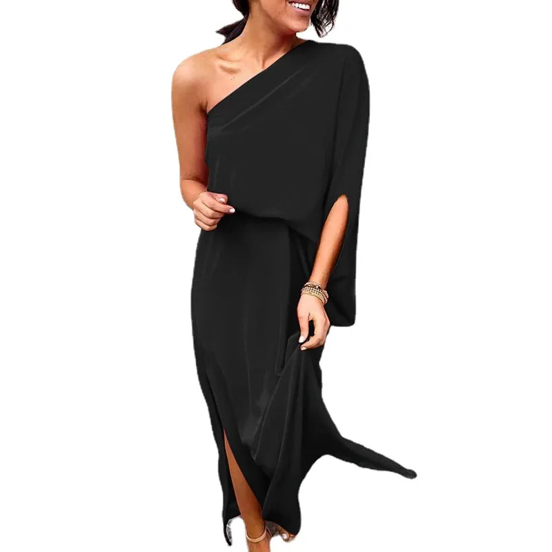 

Summer Dress 2021 Solid Vestidos Mujeres Sexy Maxi Dress Long Pleated Dresses Backless Robe Femme Longue Evenning-Dress Vestido