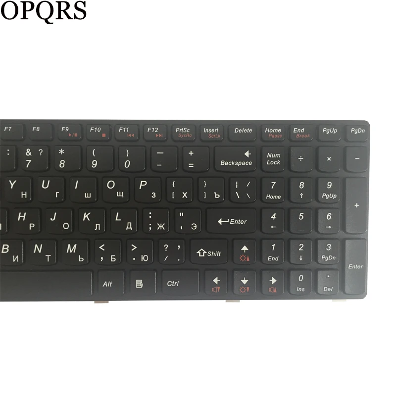 Русская клавиатура для Lenovo G580 Z580 Z580A G585 Z585 RU Клавиатура ноутбука с черной рамкой -