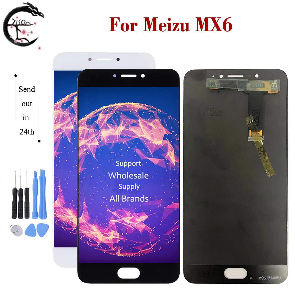 ЖК дисплей 5 дюйма для Meizu MX6 дигитайзер сенсорного экрана в сборе