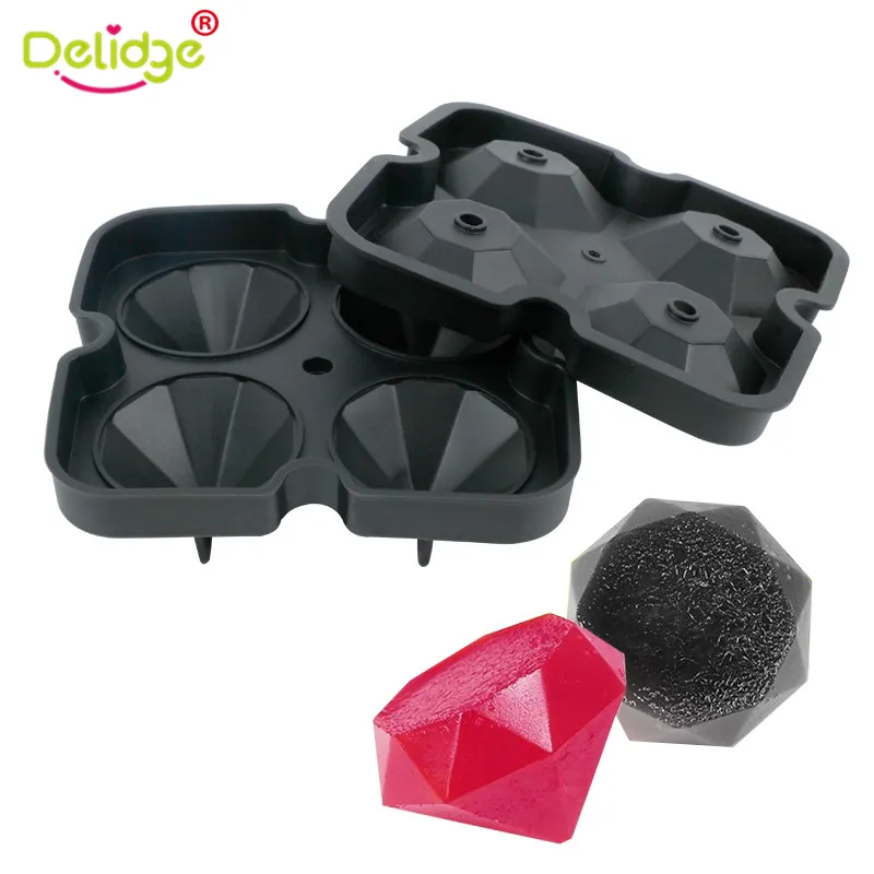 Алмазные 3D многоразовые подносы для льда в ресторане и на кухне сделайте