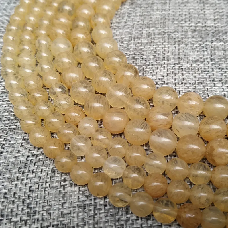 Светильник коричневые бусины натуральный чайный камень в виде арбуза Сделай Сам