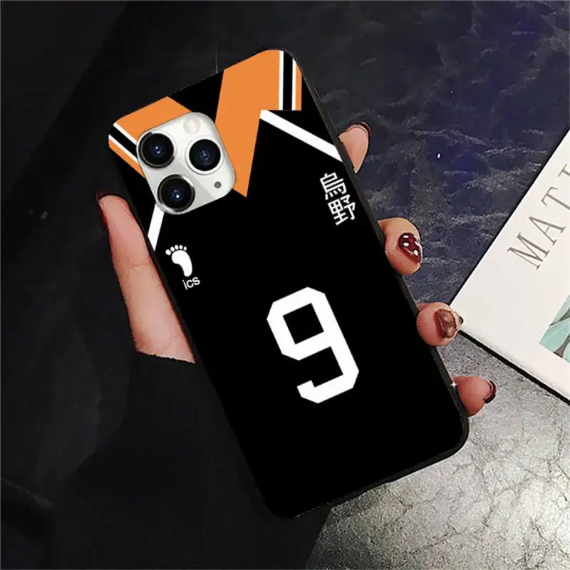 

Haikyuu Jersey volleyball anime Phone Case for iPhone 11 12 pro XS MAX 8 7 6 6S Plus X 2020 XR Mini