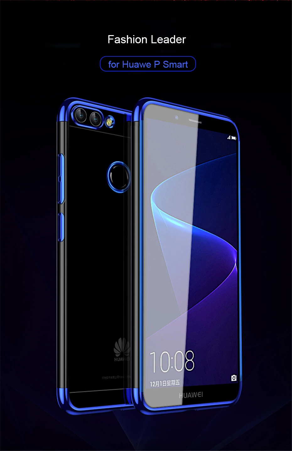 Huawei P Smart чехол, прозрачное покрытие, Мягкая силиконовая задняя крышка для huawei P Smart Plus P Smart Z Phone Coque
