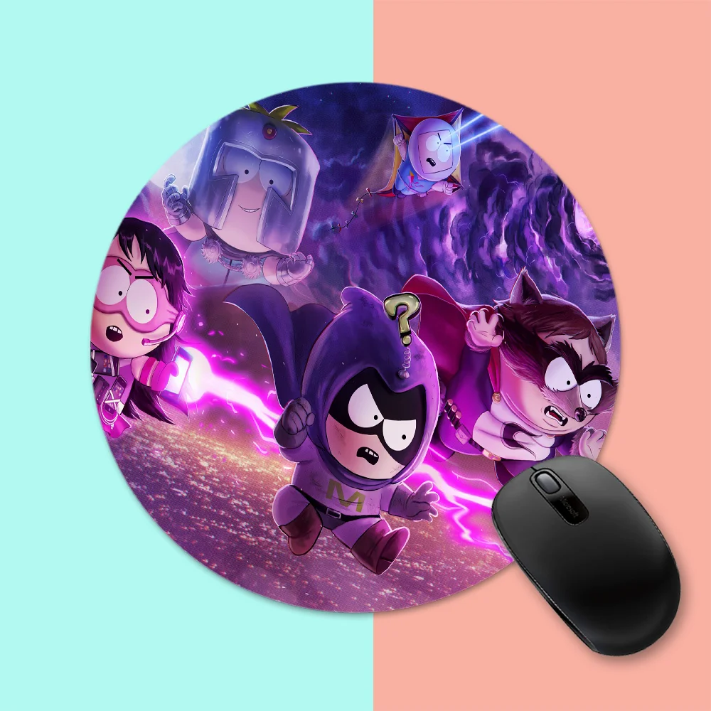 

South Cartoon Parke Round Mouse Mat Gaming Mouse Pad For PC Laptop Notebook 20x20cm Gamer Desk Pad