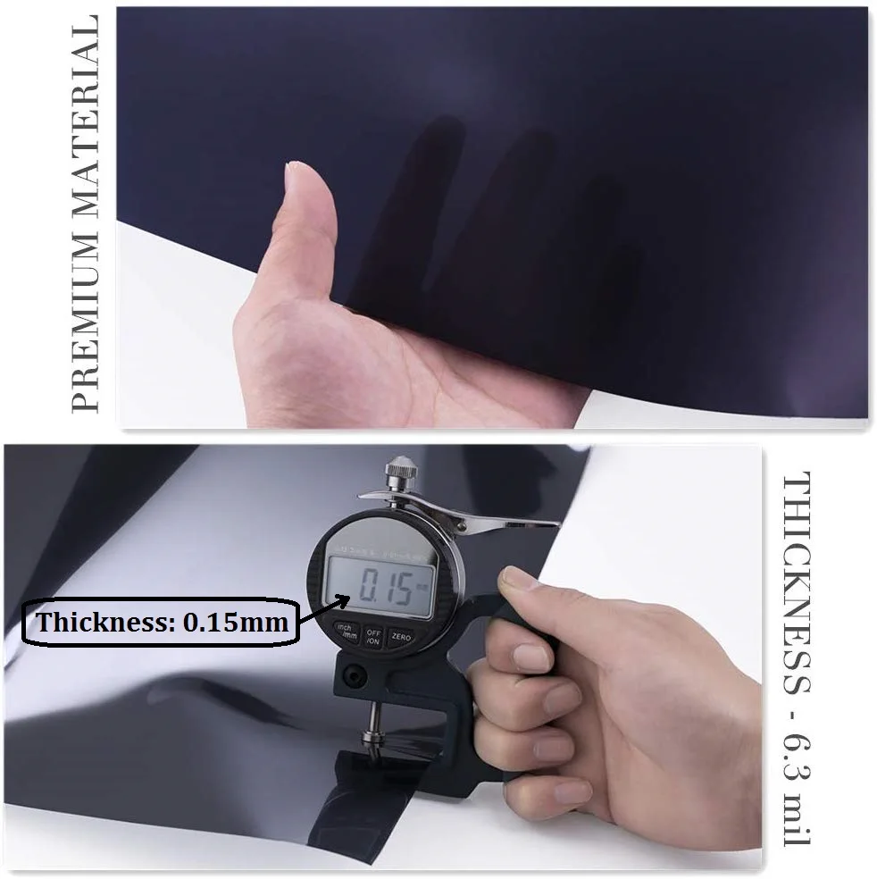 2 м Длина термоконтроль стеклянная пленка статическая цепляется черный