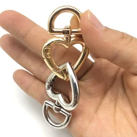 junkang 3pcs 2020 popular heart shaped key chain diy hand made connection buckle jewelry accessory