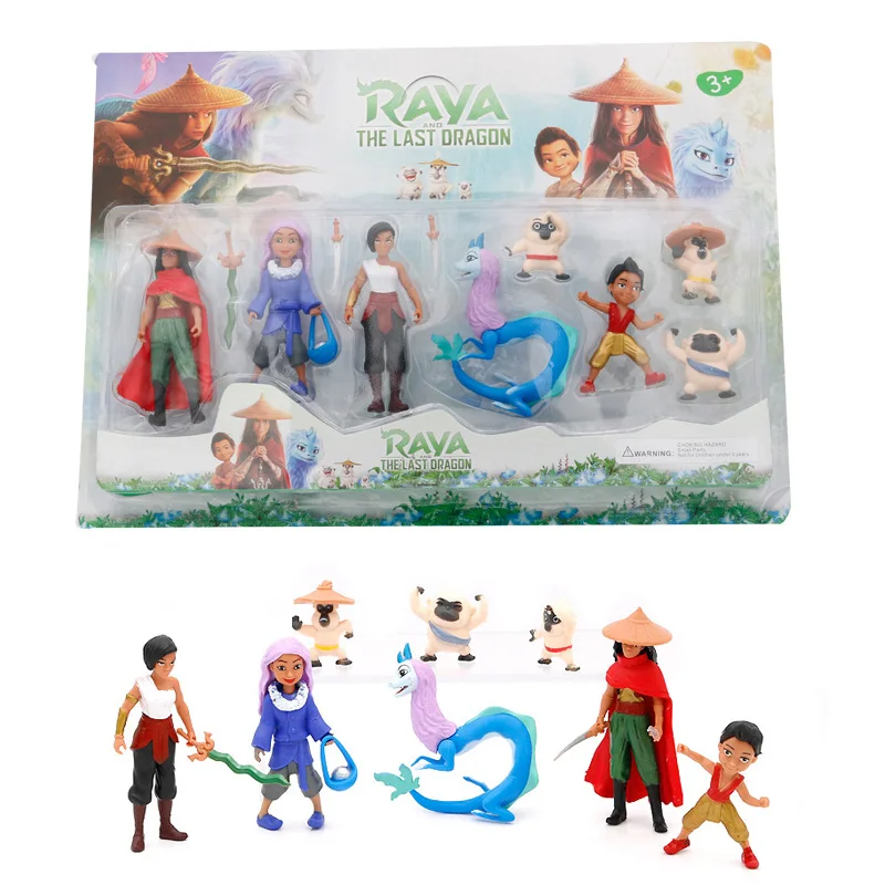 

Disney Raya and The Last Dragon kawaii anime figure Toy Disney princess Raya Namaari animes figures doll kid toys for gift