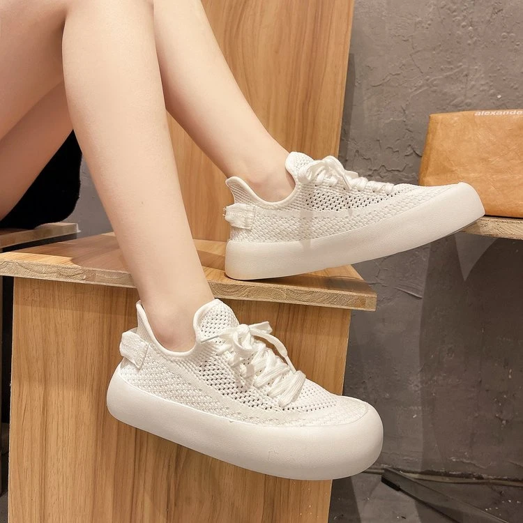 

Mesh Breathable Comfortable Single Shoes Summer New Casual All-match Flat-soled Women's Shoes Wear-resistant Platform Shoes