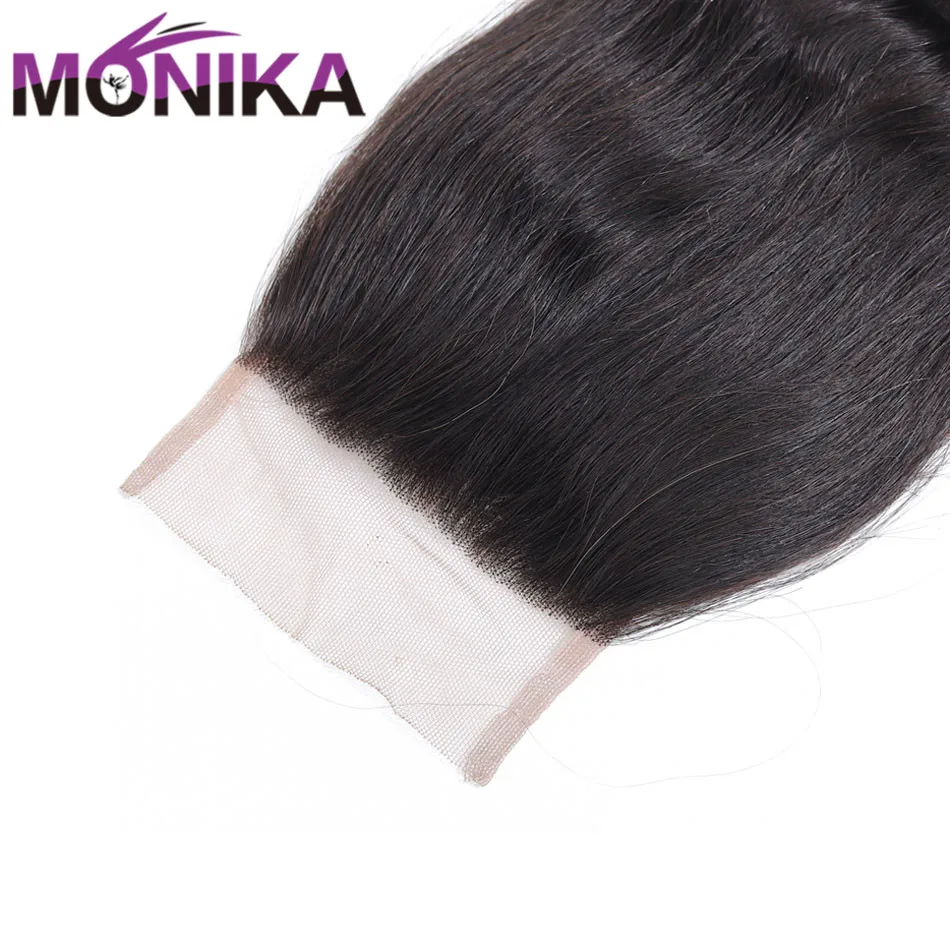 Monika индийские волосы свободные глубокая волна Закрытие человеческих волос