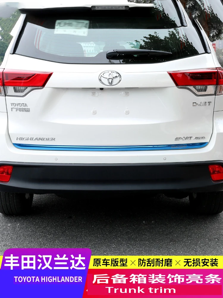 

Для toyota HIGHLANDER KLUGER 2014-2020, задняя дверь из нержавеющей стали, задняя дверь, аксессуары для украшения