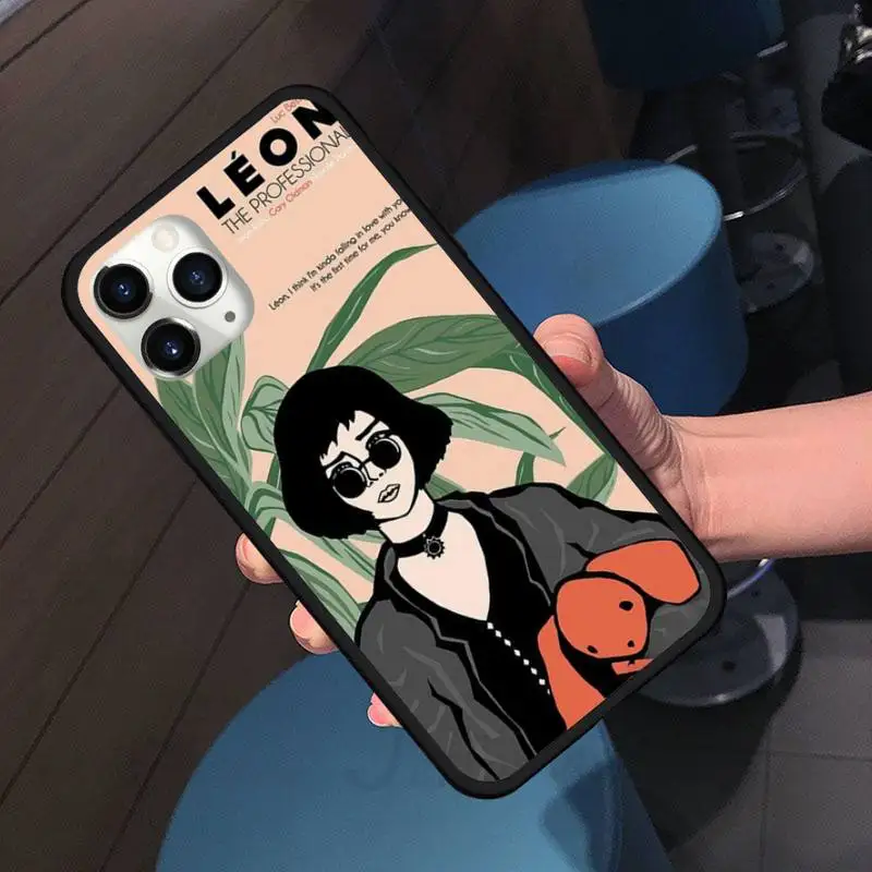

Leon Matilda Natalie Portman Phone Case for iPhone 11 12 pro XS MAX 8 7 6 6S Plus X 5S SE 2020 XR shell cover funda