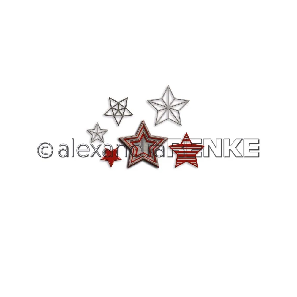 

2021 Various five-pointed stars Metal Cutting Dies for DIY Scrapbooking Crafts Dies Cut Maker Photo Album Template Handmade