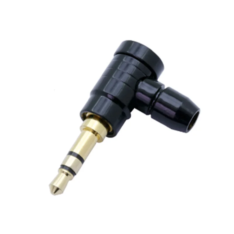 10 шт./лот правый угол 3 5 мм полюса стерео штекер тип винта Разъем для пайки провода