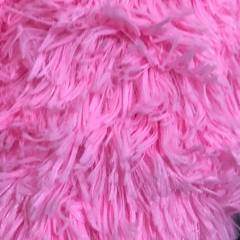 New pink Круглая кровать для собаки кошки зимний теплый спальный лежак коврик щенок питомник длинная плюшевая кровать для питомца рождественские подарки - Цвет: New pink