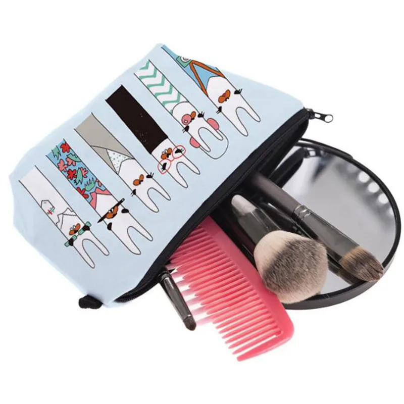 Милый рисунок Альпака косметический Органайзер Сумка многофункциональная