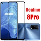 2 шт. 9D закаленное Стекло для oppo realme 8 Realme 8Pro безопасная защита экрана на realme8 pro 8Pro полностью закрывающая Защитная Стекло