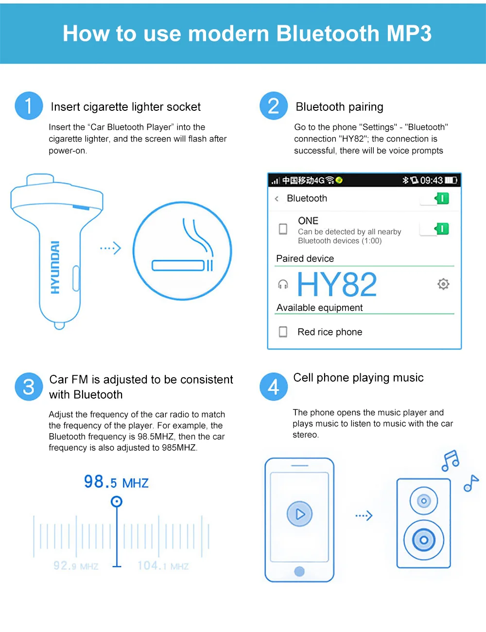 Автомобильный Bluetooth MP3-плеер, автомобильный Bluetooth fm-передатчик, автомобильный комплект с двумя usb-портами, автомобильное зарядное устройство 3.1A, быстрая зарядка, bluetooth, FM
