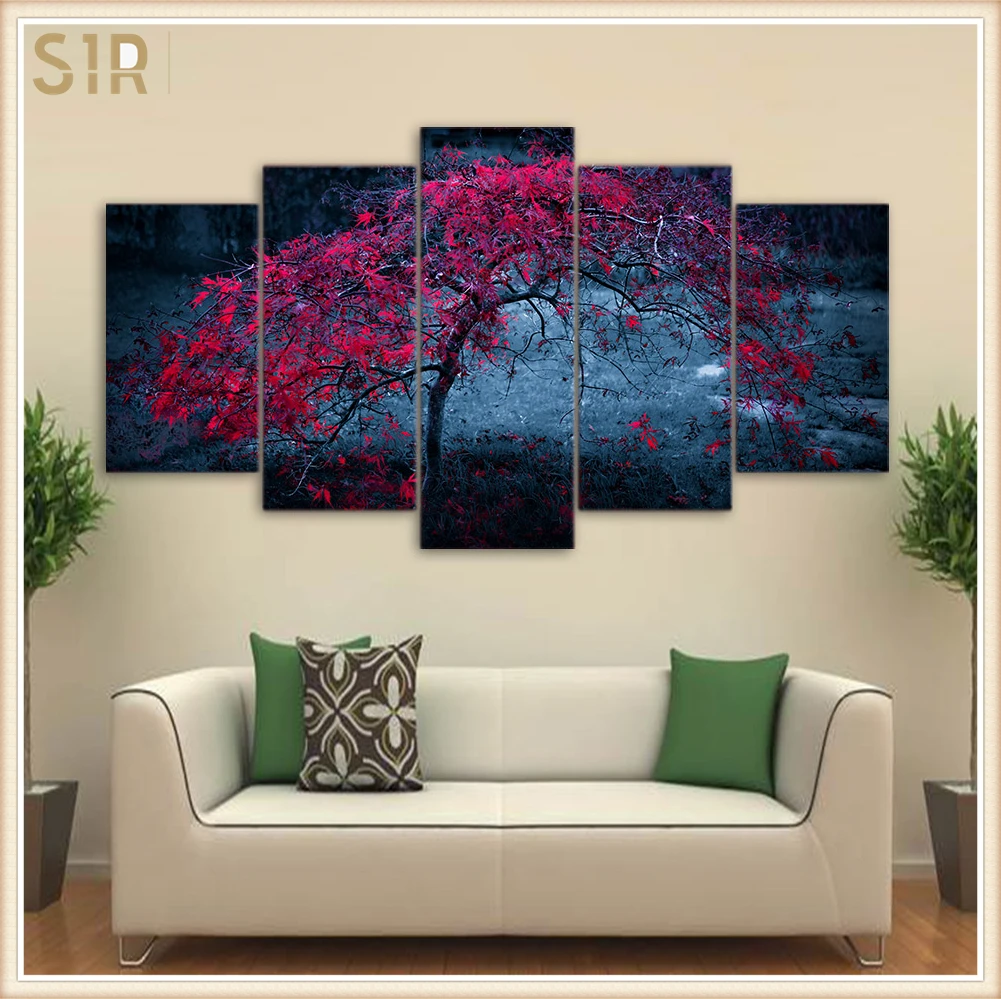 

Decor Poster Living Room HD Printed Pictures 5 Piece/Pcs Modern Wall Art Home Painting Living Room Decoration